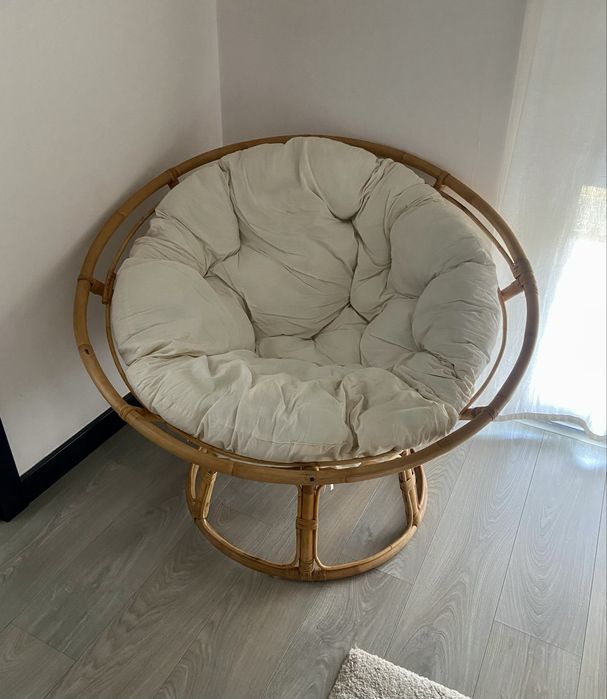 Cadeirão sofá Papasan Homa 110cm como nova