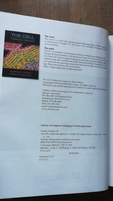 The Cell: A Molecular Approach (6 ed)