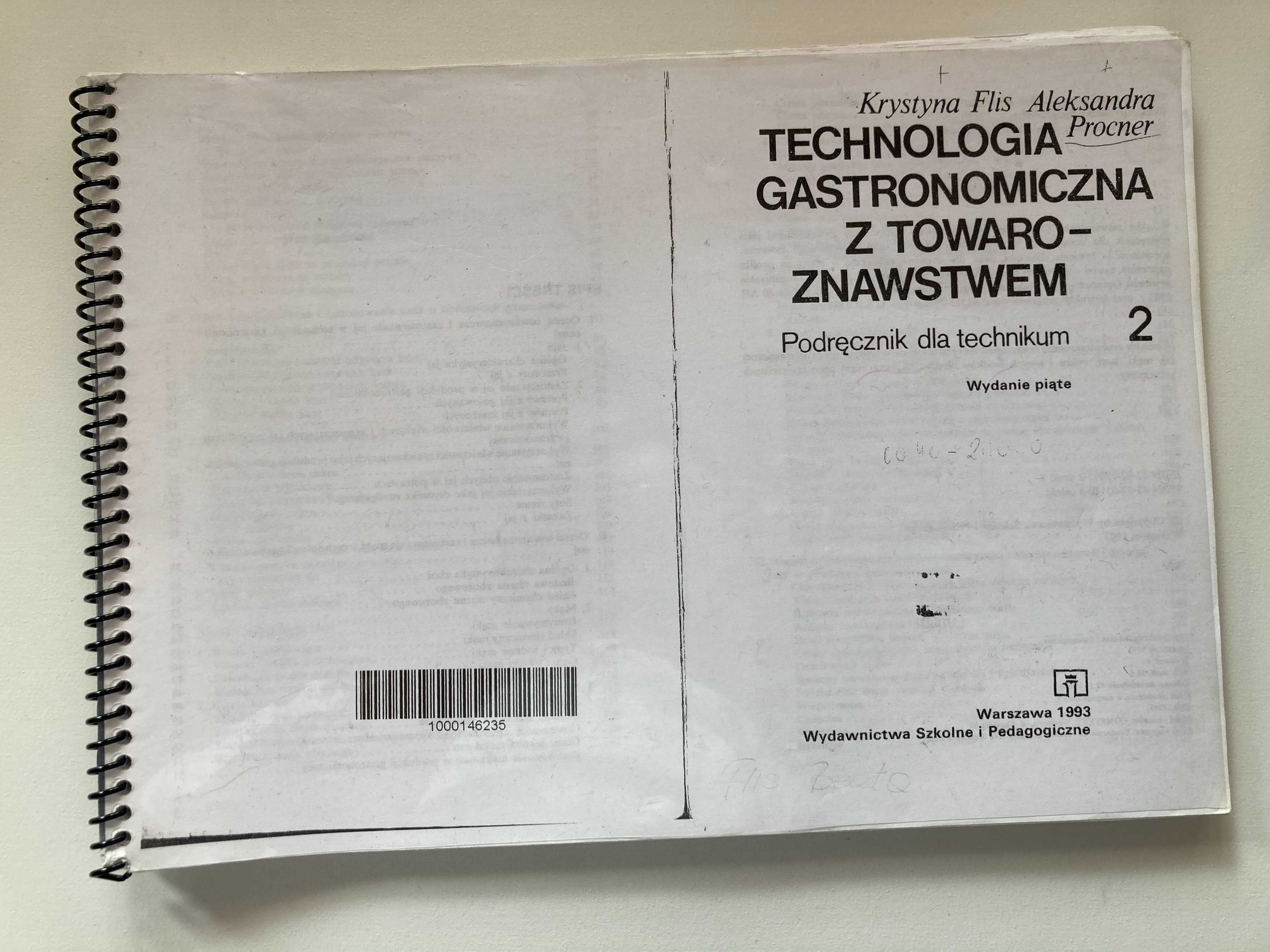 Technologia gastronomiczna z towaroznawstwem Procner część 2