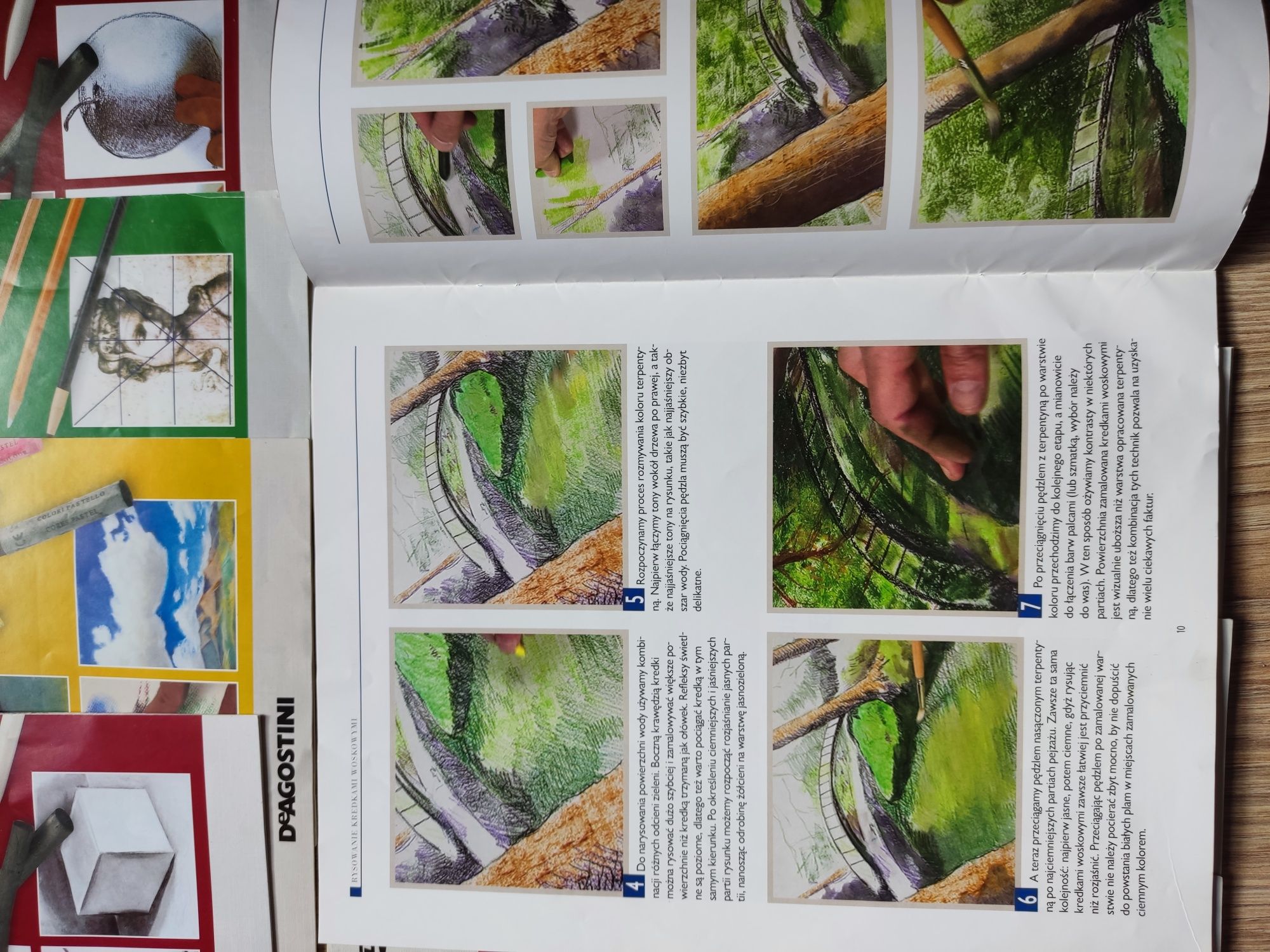 Nauka rysowania, malarstwa, pastele i inne-9 numerów