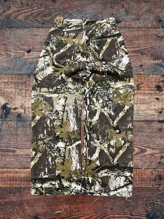Spodnie damskie jeansy baggy realtree M khaki nature woman