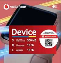 Device M Vodafone для планшетов, часов, роутеров. Сим карта Девайс М