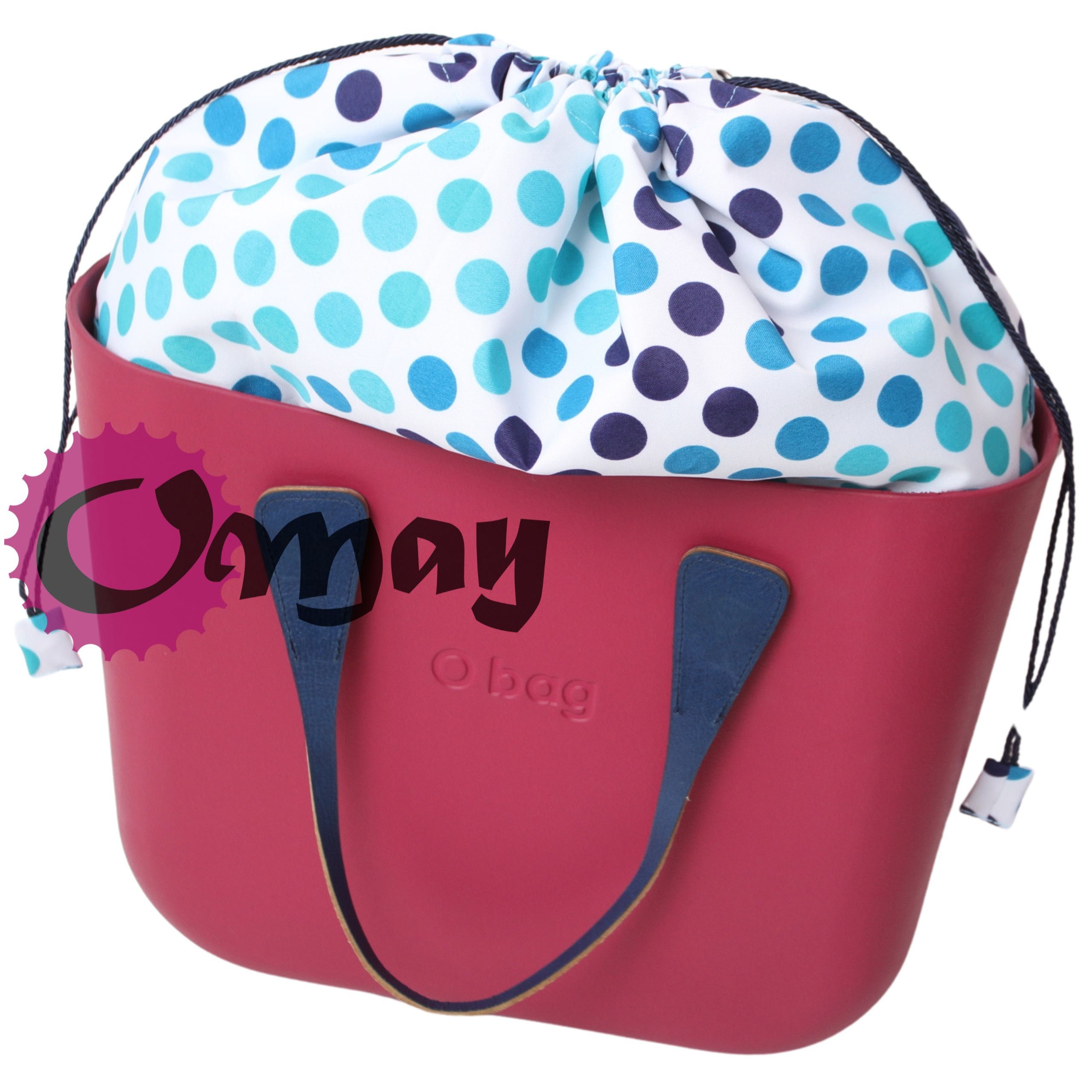 organizer do OBAG STANDARD worek grochy turkus granat 2 kieszenie OMAY
