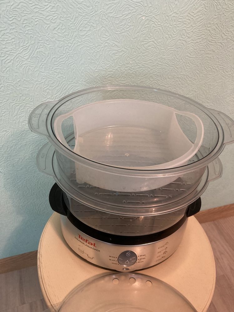 Пароварка Tefal VC100930 Steamer Aquatimer, Тефаль рабочая