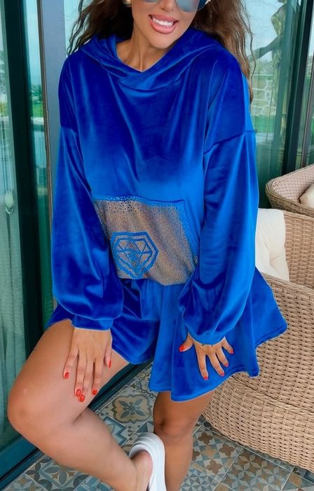 Komplet welurowy lola bianka rozmiar uniwersalny