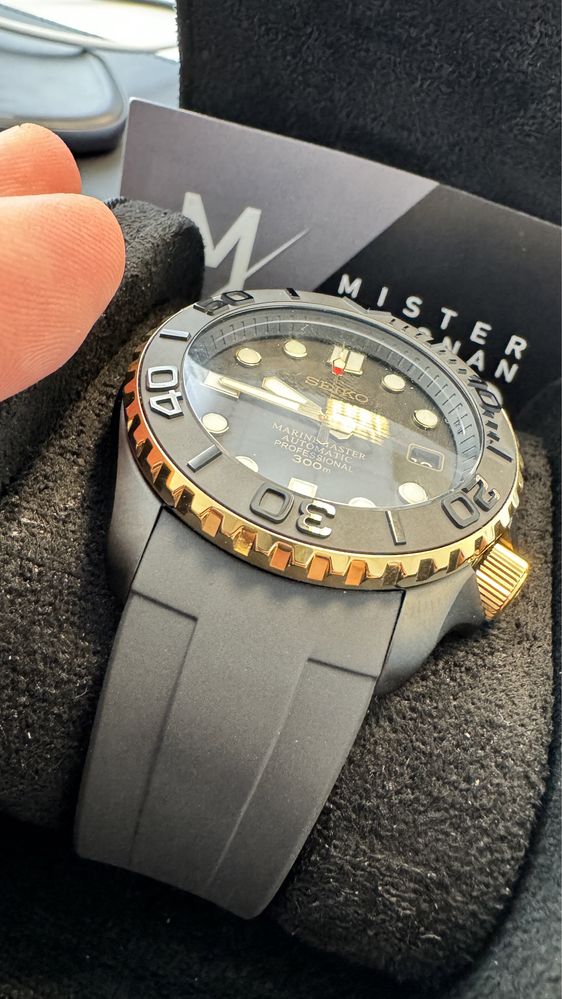 Seiko Gold&Black Matt MOD by Mister Khronan 42mm automat