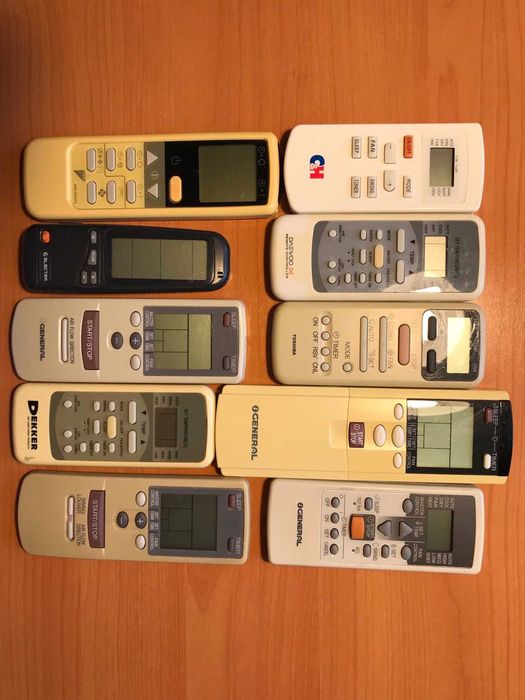 Пульты к кондиционерам, оригинальные.