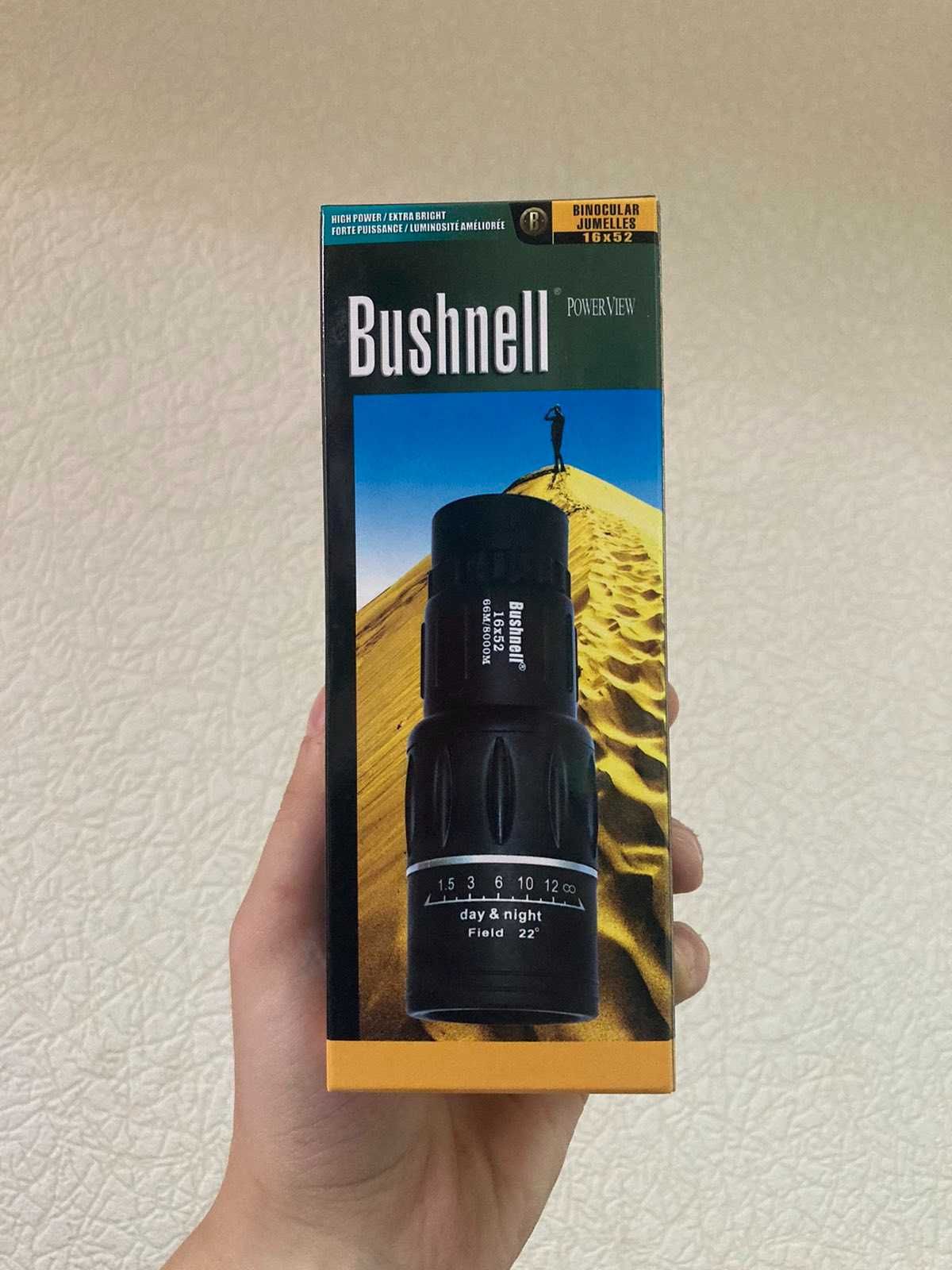 ОПТ и Розница! Монокуляр BUSHNELL 16Х52 с чехлом и салфеткой для линз