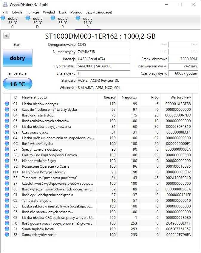 Dysk twardy Seagate 1TB 3,5" ST1000DM003