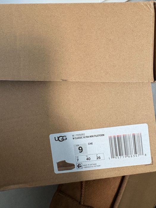 UGG Classic ultra mini platform 40 camel