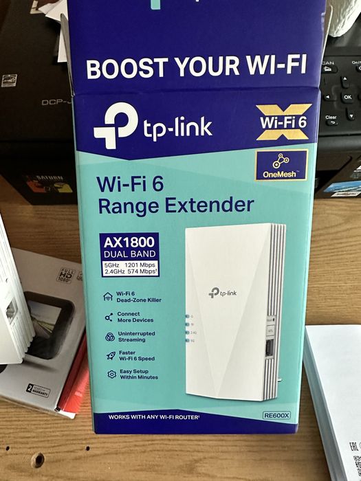 Wzmacniacz wifi tp link re600x ax1800