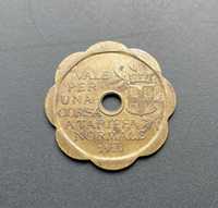 Medal żeton tramwajowy Włochy Mediolan Milano 1920