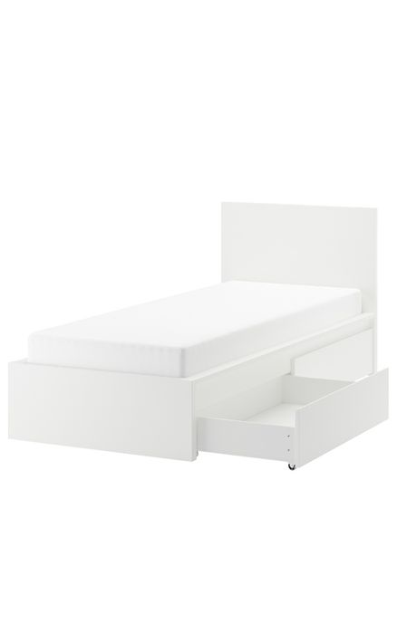 Łóżko malm z szufladami