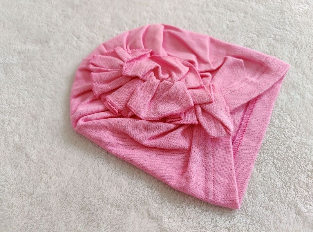 Nowa czapeczka czapka turban Ania 86cm bawełniana przejściowa 12/18msc