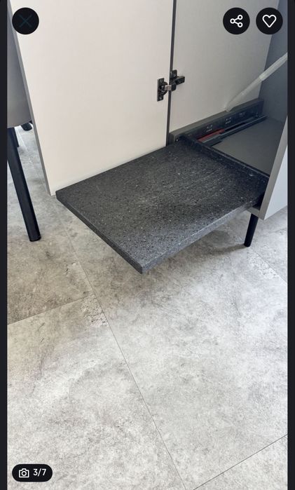 Кавова/чайна тумба зі шкафчиком для бутиля