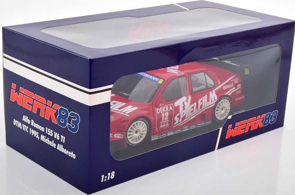 Model 1:18 Werk83 Alfa Romeo 155 V6 TI #12 DTM/ITC 1995 M.Alboreto