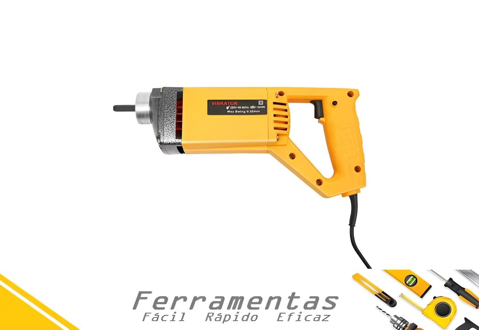 Vibrador de cimento / concreto / Betão 1300w - 2M Novo
