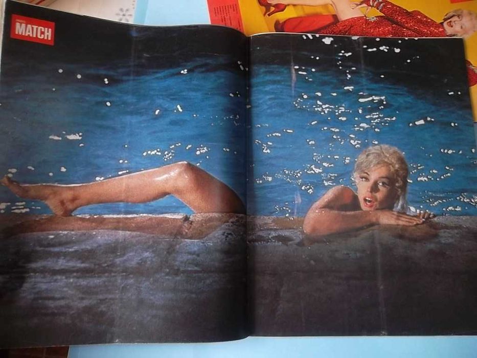 4 revistas antigas (1953 / 1962) com Marylin Monroe.