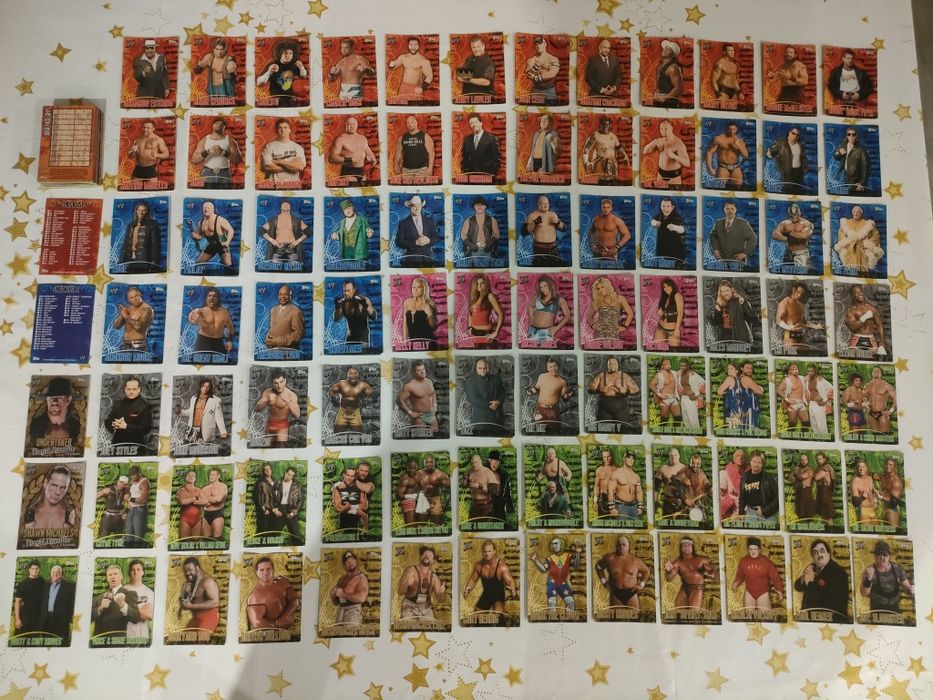 Colecção de cartas Wrestling Wwe Topps 2007