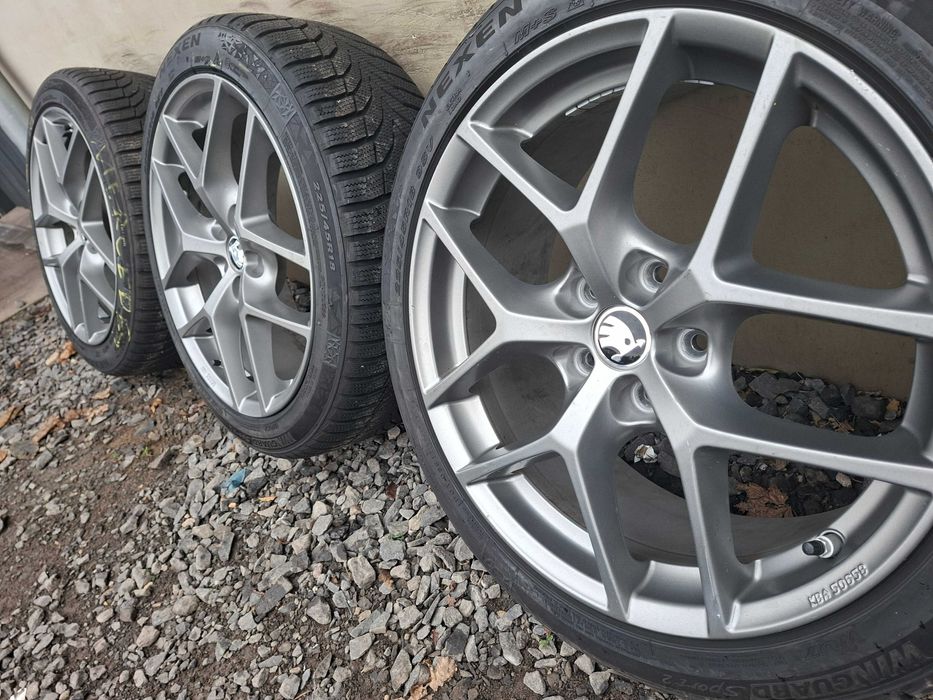 [K113] KOŁA ZIMOWE,ALUFELGI 18'' 5x112 SKODA SuperB,VW Passat B8,T-Roc