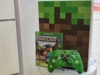 Gwarancja Konsola XBOX One S Minecraft 1TB 4K +Pad *MINECRAFT CREEPER*
