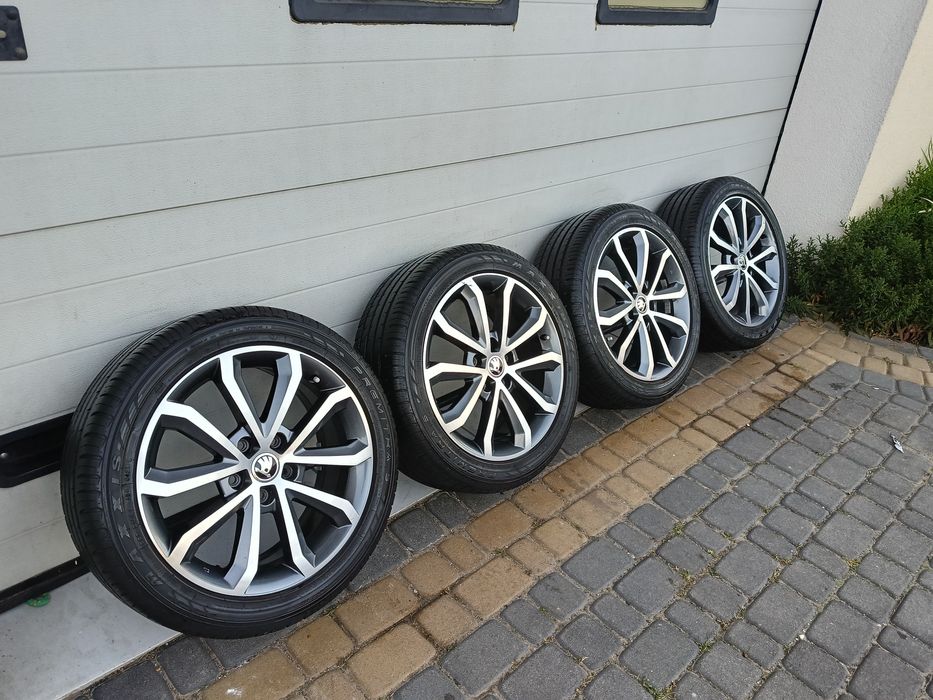 Koła 17 cali Skoda, VW, Seat, Audi opony w świetnym stanie
