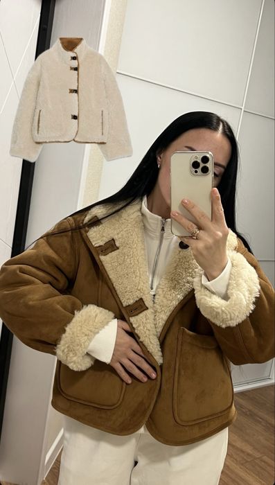 Двостороння дублянка від Zara new