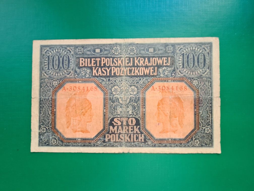 Sprzedam banknot 100 Marek Polskich 1916r, okazja