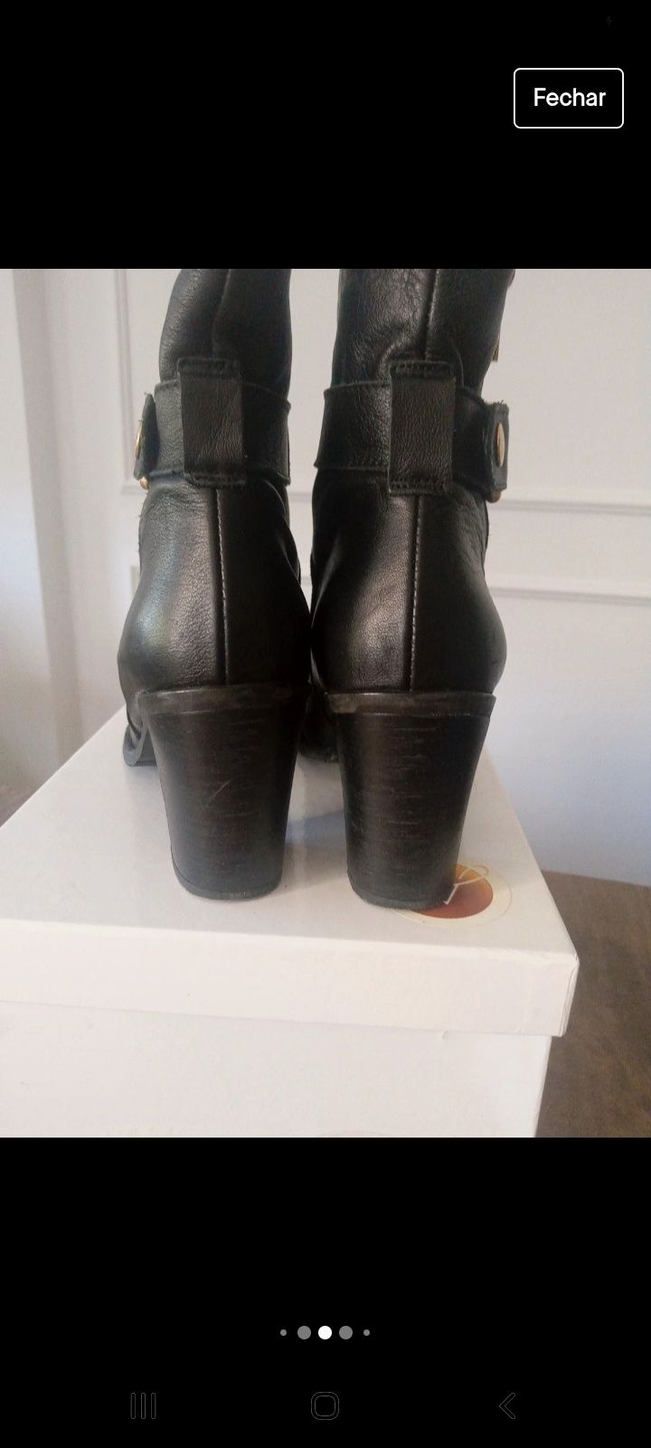 Botas em pele fabrico espanhol 39