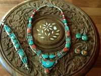 Zestaw biżuterii Nepal Tybet
