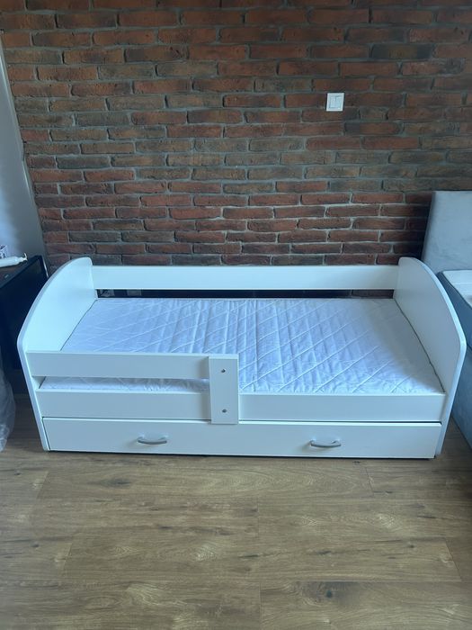 Łóżko łóżeczko dzieciece białe 80x160