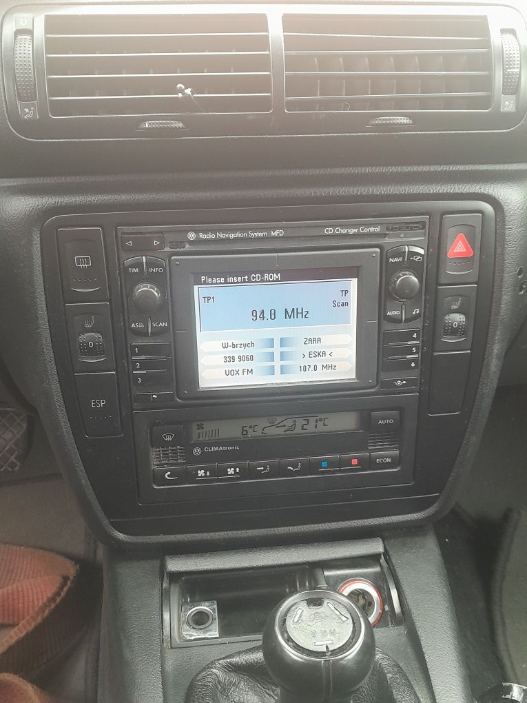 Radio MFD nawigacja kolorowa passat b5 fl