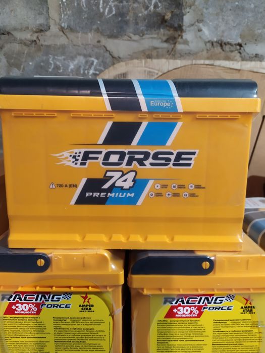 Аккумуляторы 74Ah FORCE премиум.