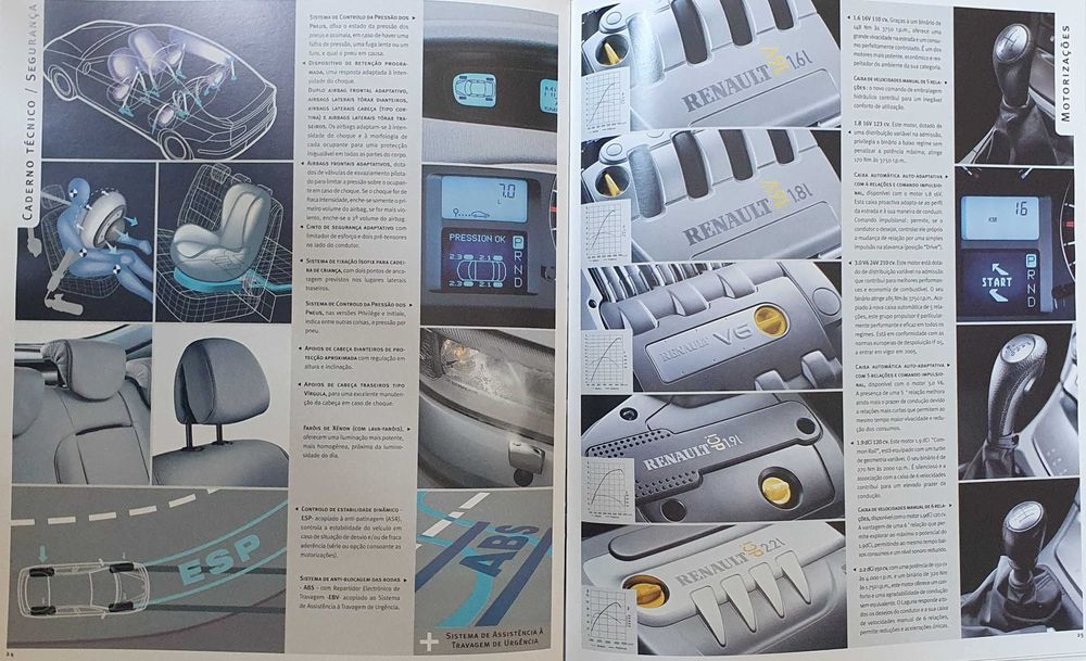 Catálogos automóvel Renault Laguna - Ano 2001