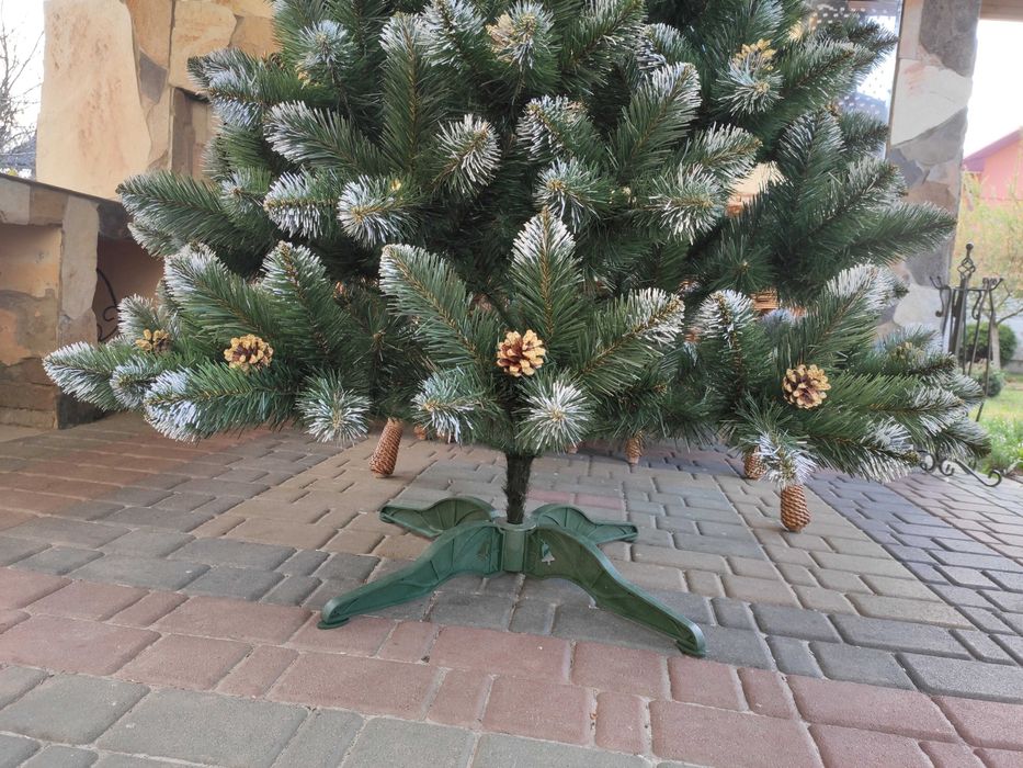 ТОП‼️ Елка искуственная новогодняя с шишками Кармен, ялинка штучна