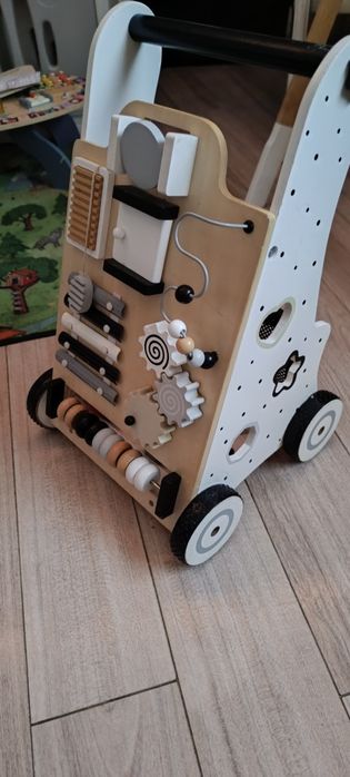 Drewniany Chodzik Pchacz Sensoryczny Dla Dzieci KiddyMoon