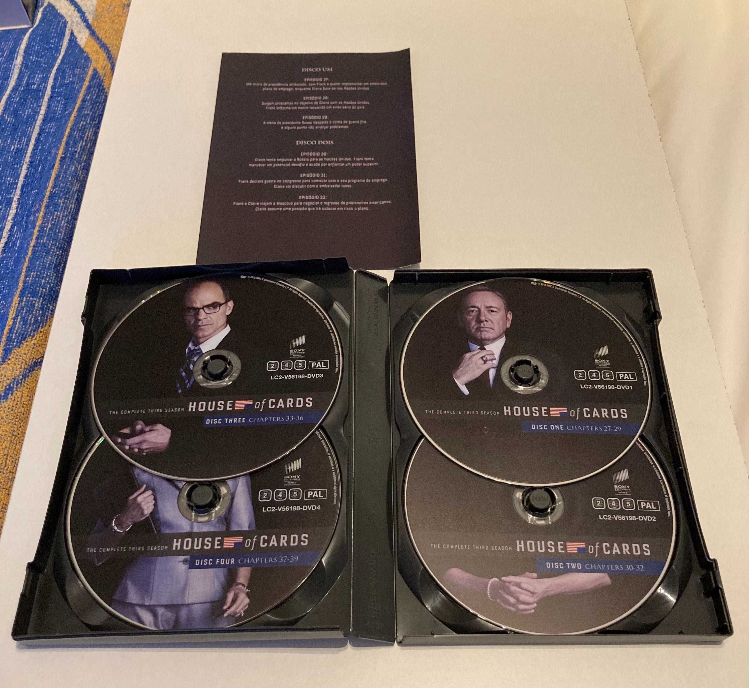 [NOVO EM CAIXA] DVD House of Cards (Temporadas 1, 2 e 3)