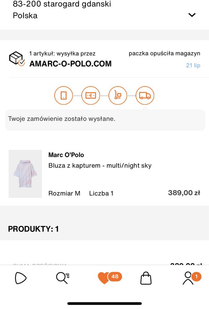 Marco polo bluza nietoperz oversize zalando