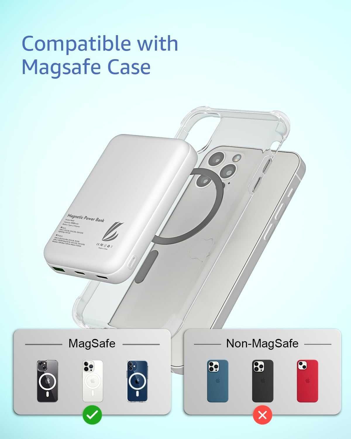 10000mah magnetyczny powerbank do iPhone Magsafe FW32