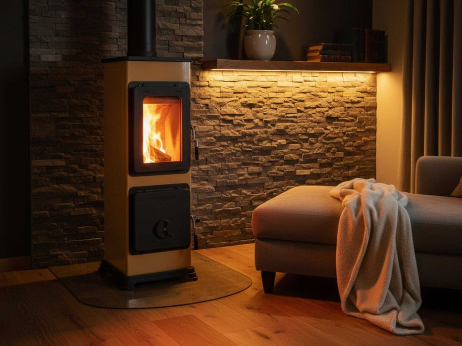 Piec piecyk koza kominek na drewno Thorma Bozen B 5kW ECODESIGN A+