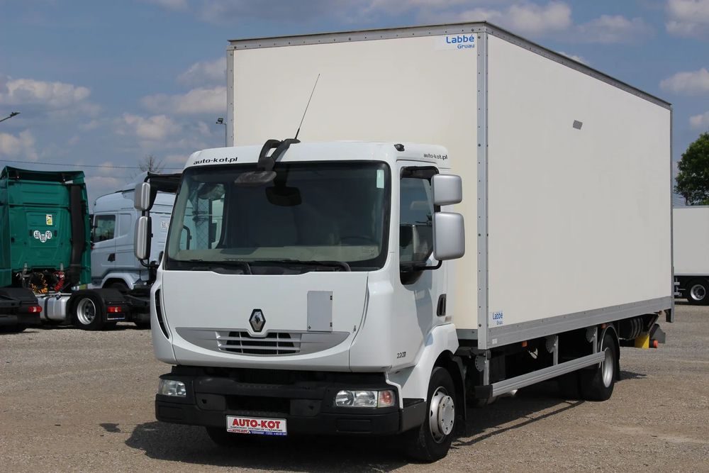 Renault MIDLUM  *220KM*/ KONTENER DŁ. 7.55 + WINDA+B.DRZWI /SERWIS FR/ SUPER STAN /  auto-kot.pl