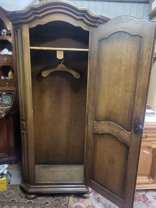 Szafa dębowa garderobiana 1 drzwiowa z Niemiec