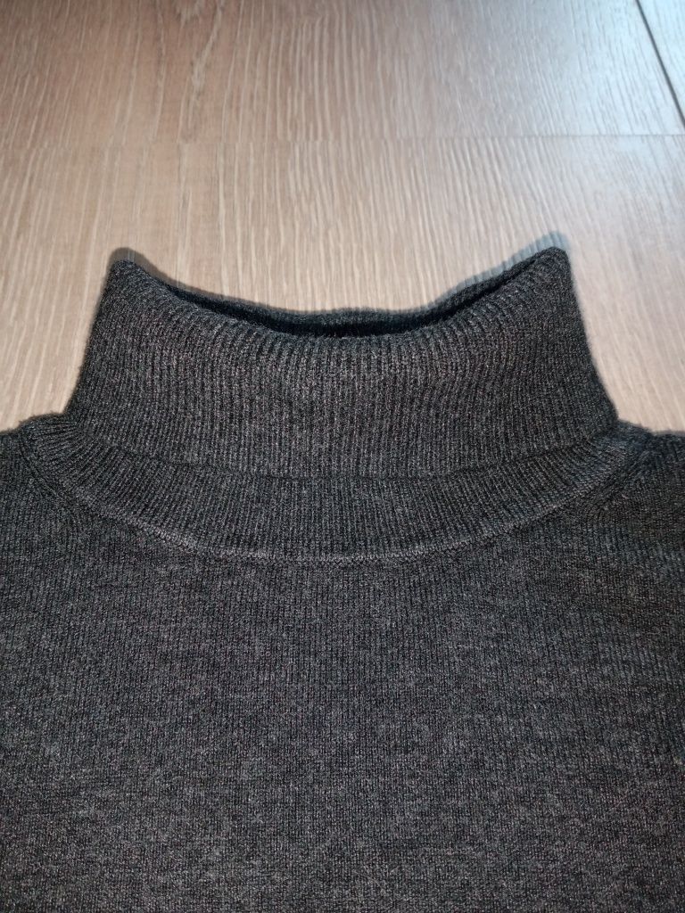 ZARA r.116 sweter dzianinowy z golfem, sweterek z kaszmirem.