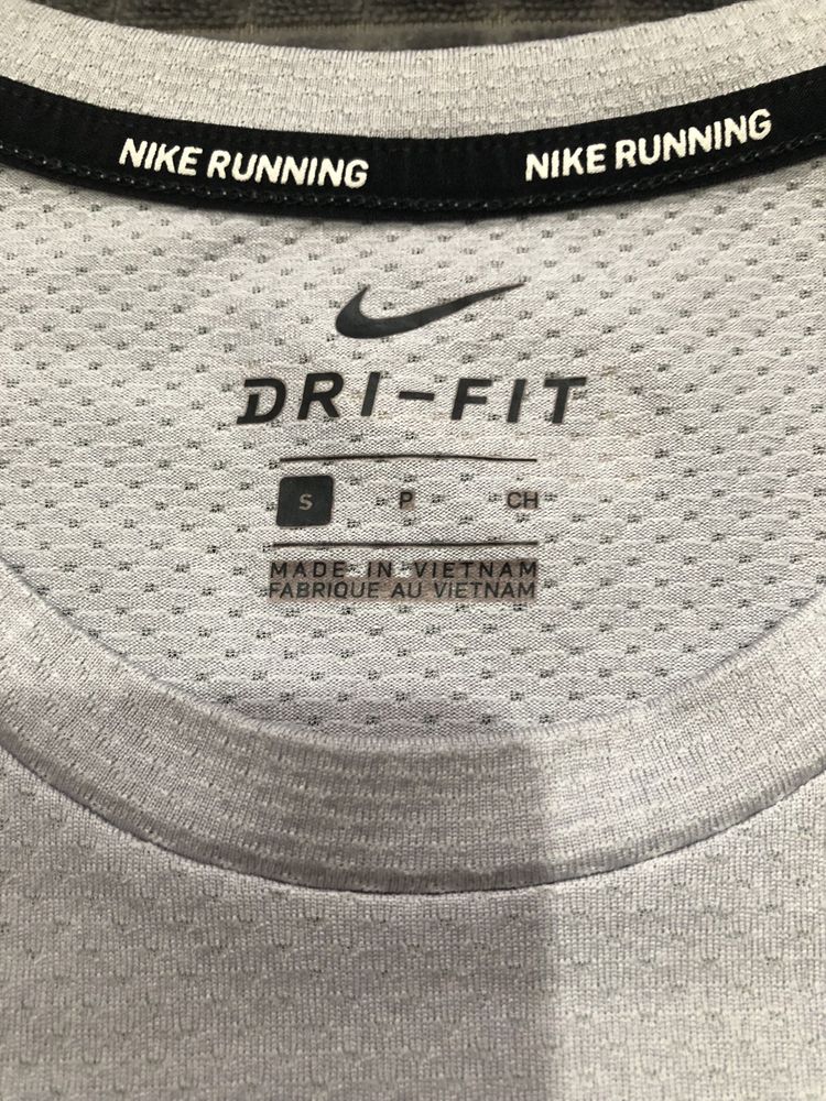 NIKE DRI-FIT (S) Sport Running футболка мужская спортивная летняя лето