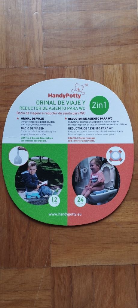 Redutor de assento de sanita e bacio de viagem (2x1)