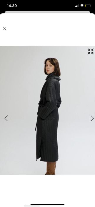 Пальто-пуховик  з подвійним комірцем shypelyk Шипелик