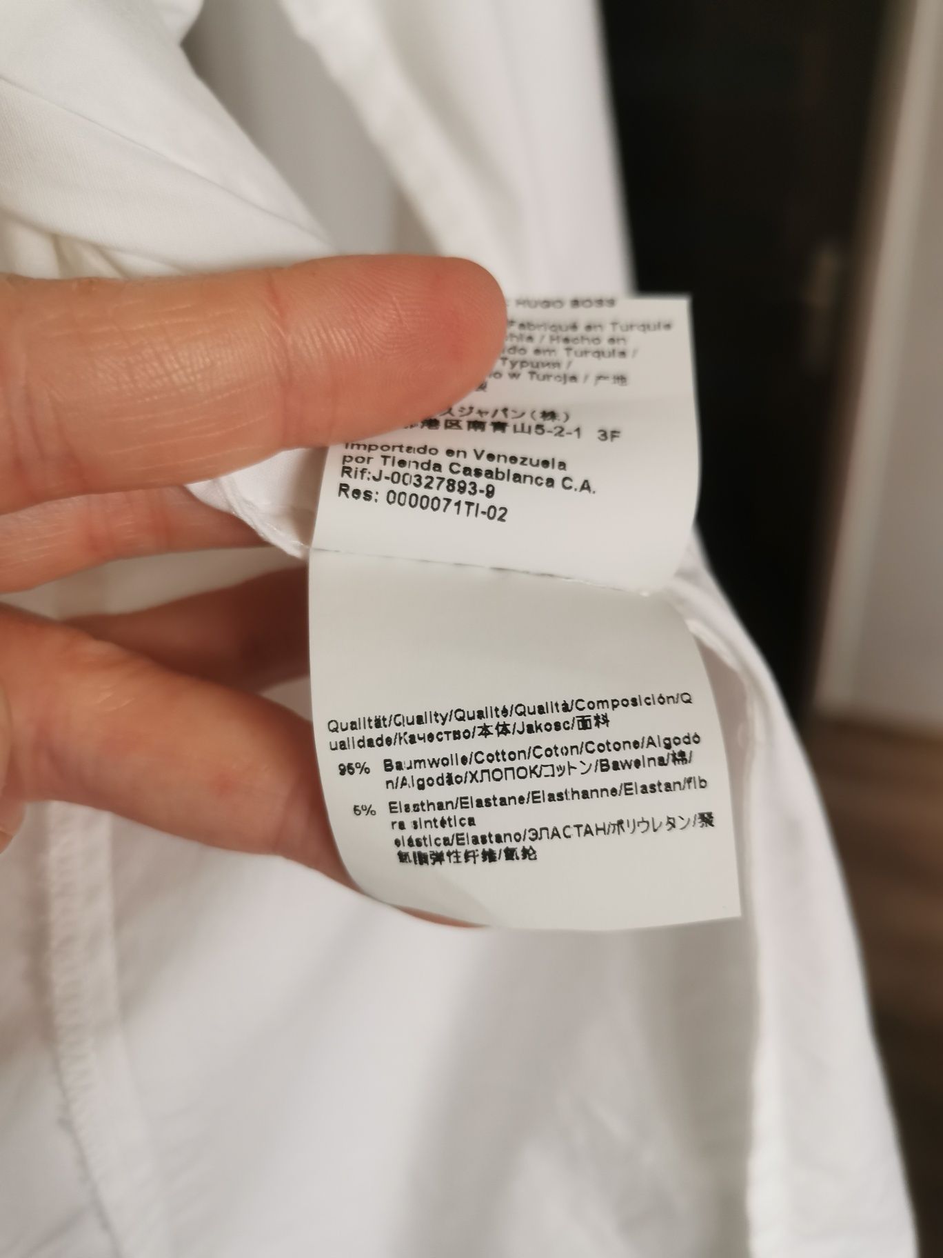 Biała, damska koszula Hugo Boss, 36 S
