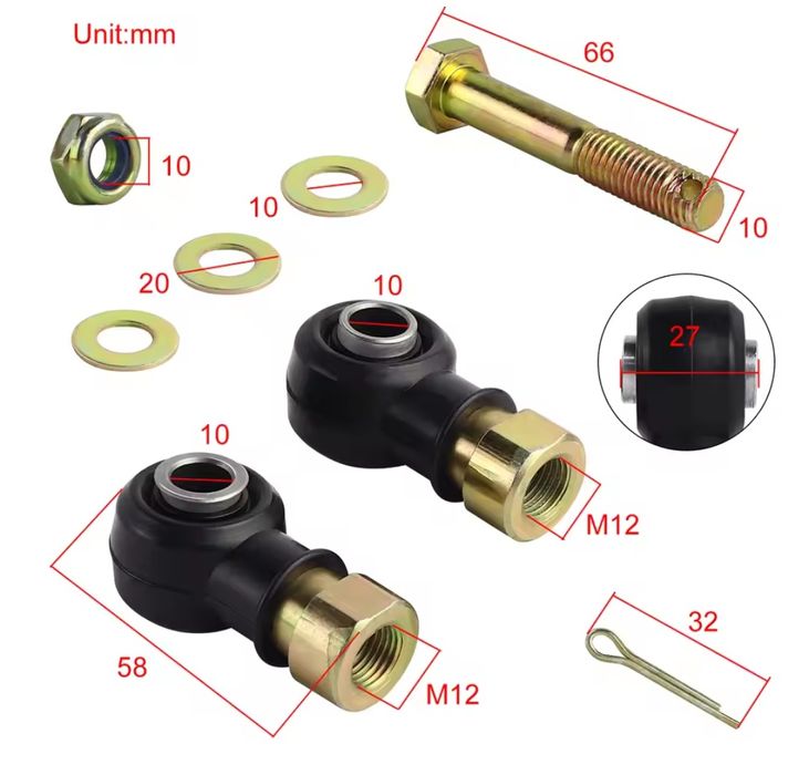 Zestaw końcówek drążka kierowniczego do Polaris Sportsman Magnum