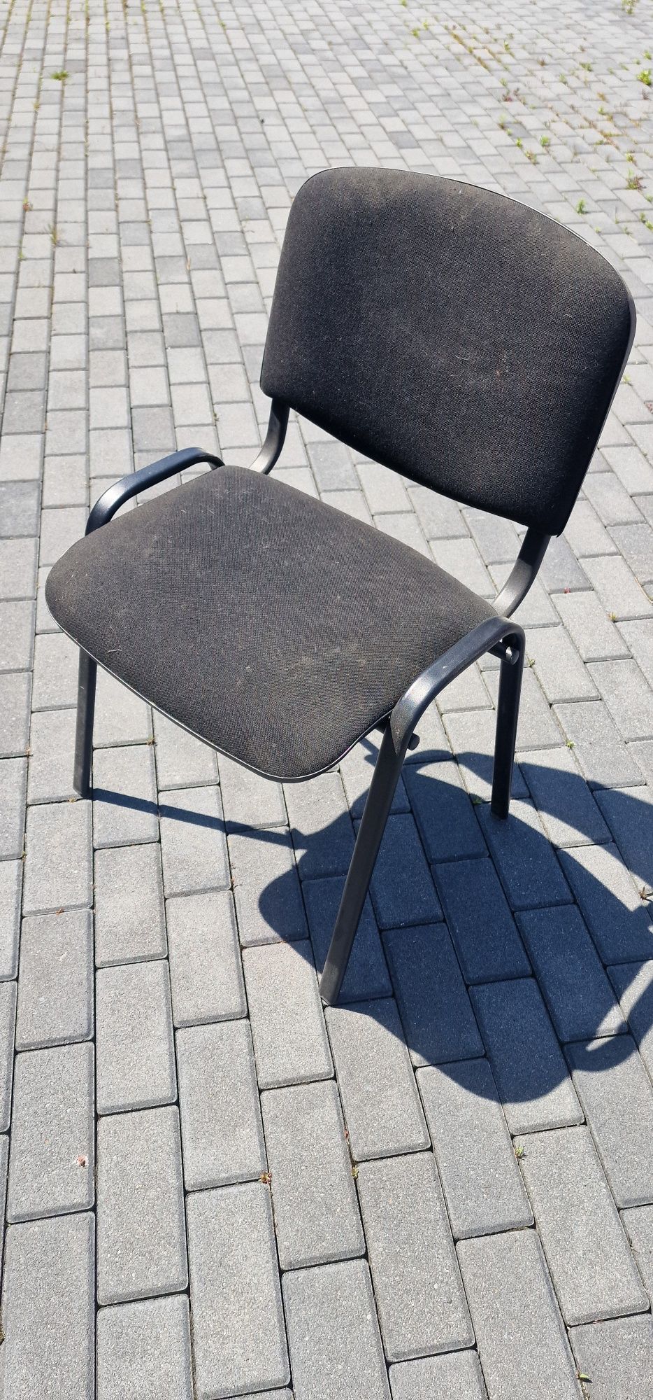 Krzesło konferencyjne używane czarne