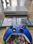 xbox one s 9 gier!! pad cale okablowanie